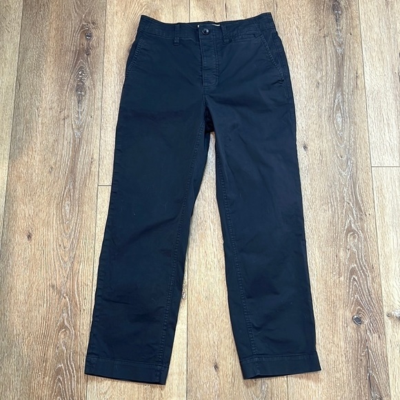 Everlane Black Straight Leg Chino Pant Size 2 - Picture 1 of 10